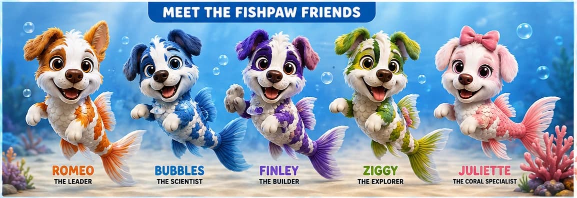 The official FishPaw Friends lineup